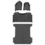 SmartCoverage™ Custom Fit Floor Liners For 2019 - 2024 Ram 1500 Crew Cab with Rear Underseat Storage Box