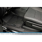 SMARTLINER Custom Fit Floor Liners For 2019-2024 Ram 1500 Quad Cab with Front Row Bench Seat Only