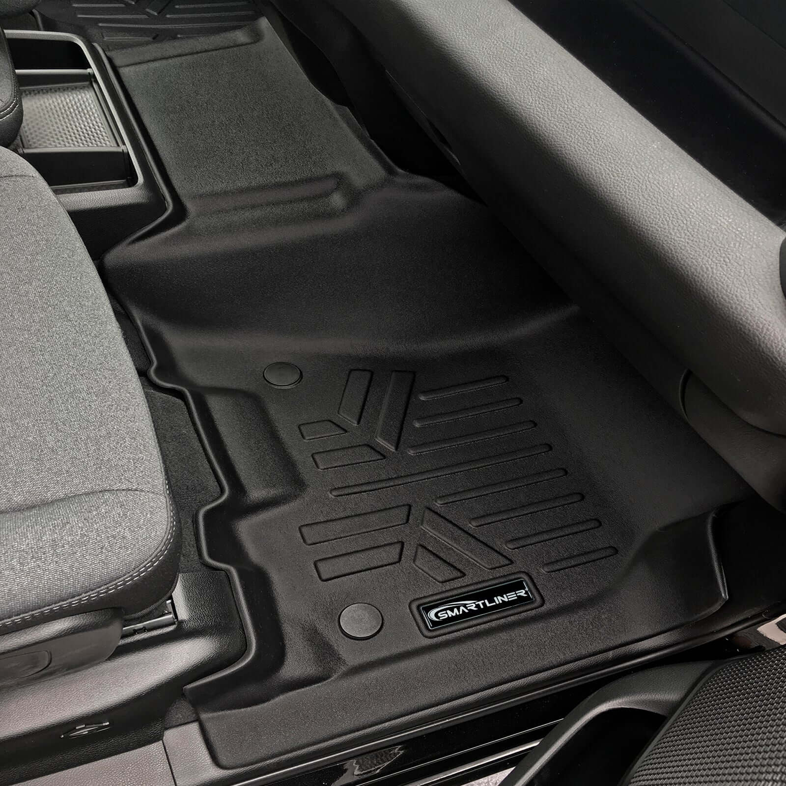 SmartCoverage™ Custom Fit Floor Liners For 2019-2024 Ram 1500 Quad Cab with Front Row Bench Seat Only (No Optional Underseat Storage)