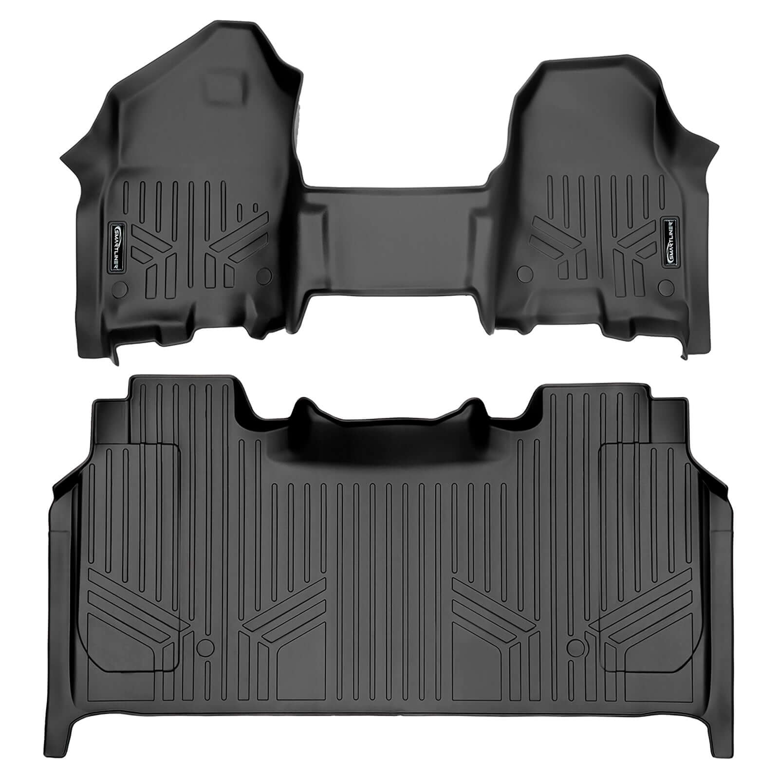 SmartCoverage™ Custom Fit Floor Liners For 2019-2024 Ram 1500 Quad Cab with Front Row Bench Seat Only (No Optional Underseat Storage)
