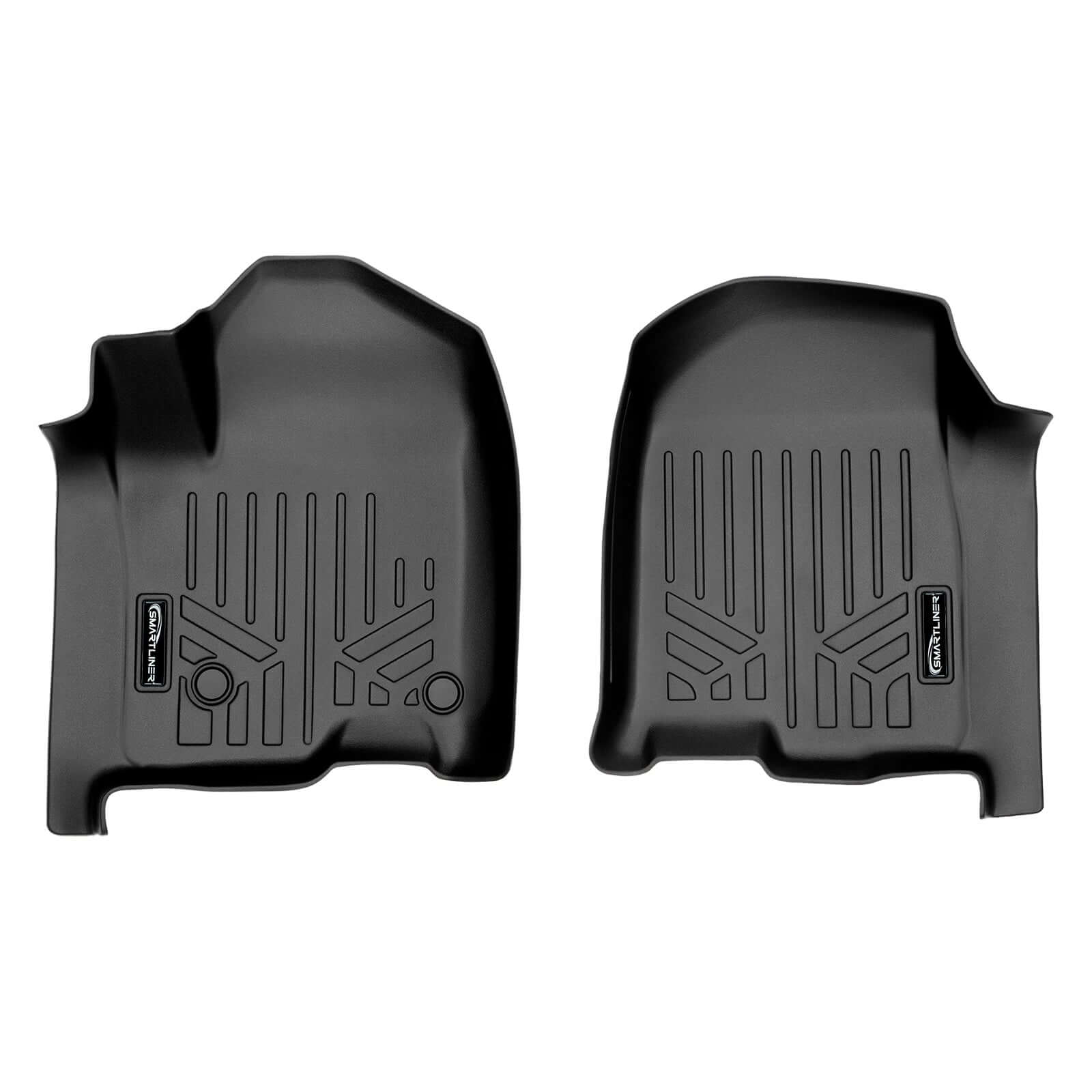 SmartCoverage™ Custom Fit Floor Liners For 2019-2025 Chevrolet Silverado 1500/ GMC Sierra 1500 Crew Cab with Carpeted Flooring and 1st Row Bucket Seats and 2nd Row Underseat Storage