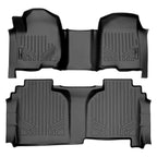 SMARTLINER Custom Fit Floor Liners Compatible With 2020-2025 Chevrolet Silverado 2500 HD | 3500 HD (Double Cab|Carpeted Flooring|1st Row Bench Seat|With Over the Hump Coverage|without 2nd Row Underseat Storage)