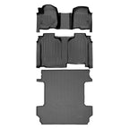 SmartCoverage™ Custom Fit Floor Liners For 2019-2025 Chevrolet Silverado 1500 Crew Cab With 1st Row Bench Seat (with OTH Coverage) and Carpet Flooring without the 2nd Row Underseat Storage