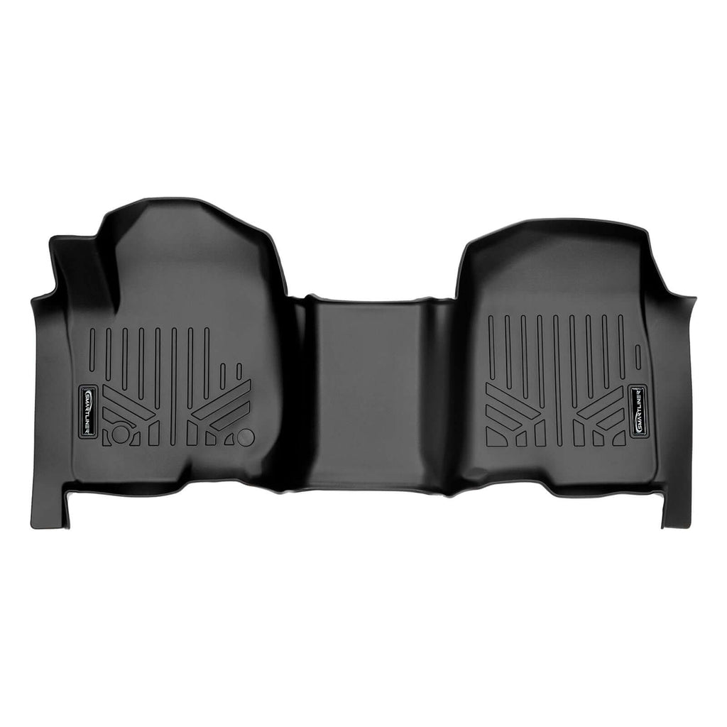 SMARTLINER Custom Fit Floor Liners Compatible With 2020-2025 Chevrolet Silverado 2500 HD | 3500 HD (Crew Cab|Carpeted Flooring|1st Row Bench Seat|With Over the Hump Coverage|without 2nd Row Underseat Storage)