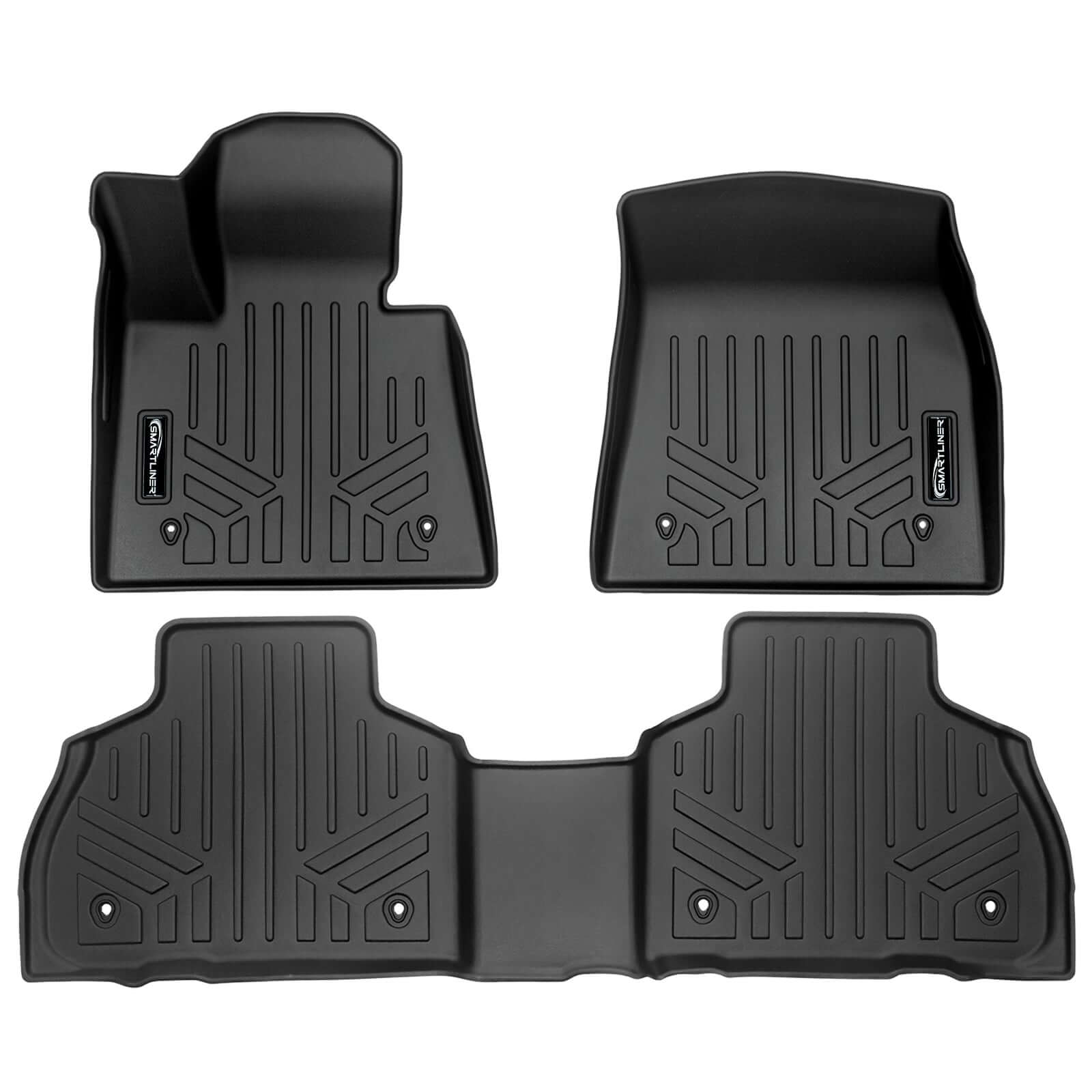SMARTLINER Custom Fit Floor Liners For 2021-2025 BMW Alpina XB7 (2nd Row Bench)