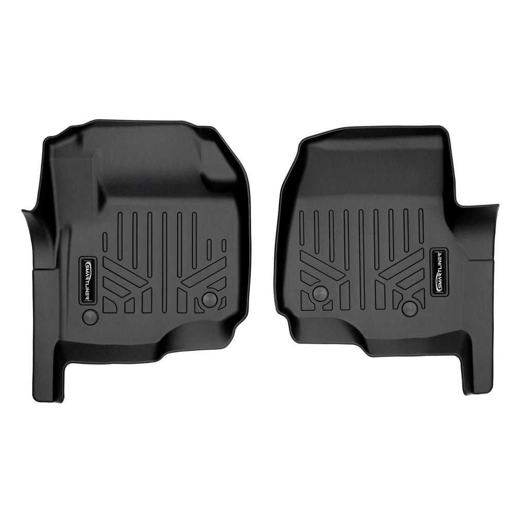 SMARTLINER Custom Fit Floor Liners For 2017-2025 Ford F-250/F-350 SuperCrew Cab with 1st Row Bucket Seats/ Vinyl Flooring with rear under seat storage