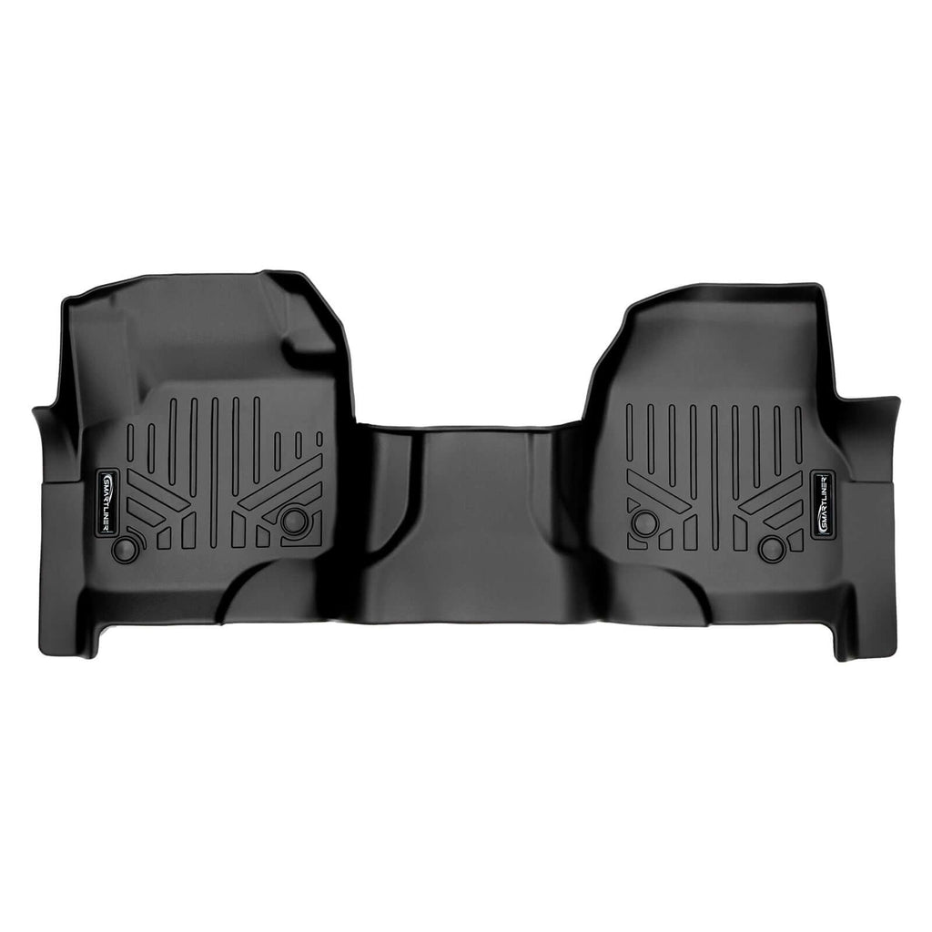 SMARTLINER Custom Fit Floor Liners For 2017-2024 Ford Super Cab with Vinyl Flooring and 2nd Row Bench Seat