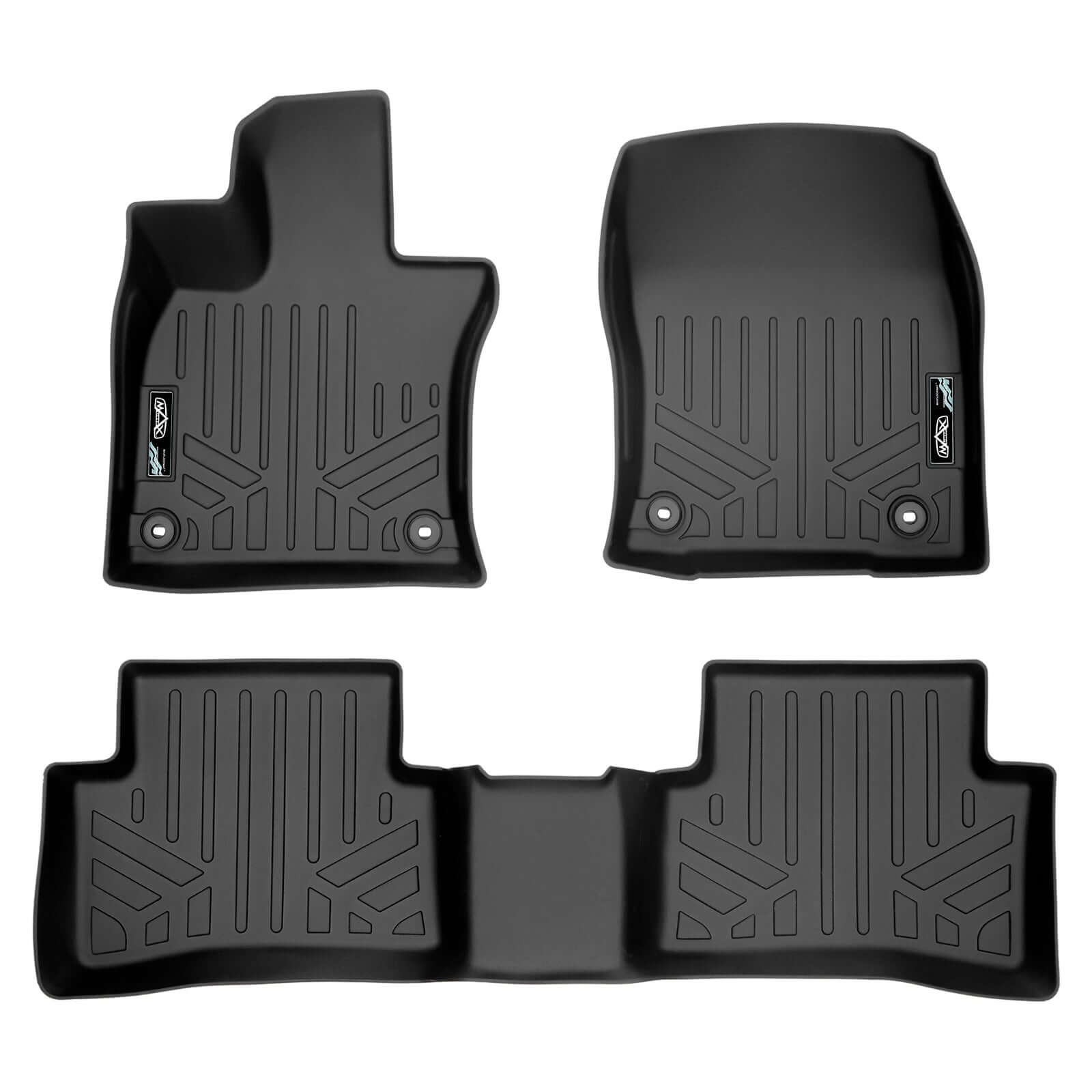 SMARTLINER Custom Fit Floor Liners For 2019-2025 Lexus UX Hybrid (Only Fits Models With Subwoofer in Cargo Area)