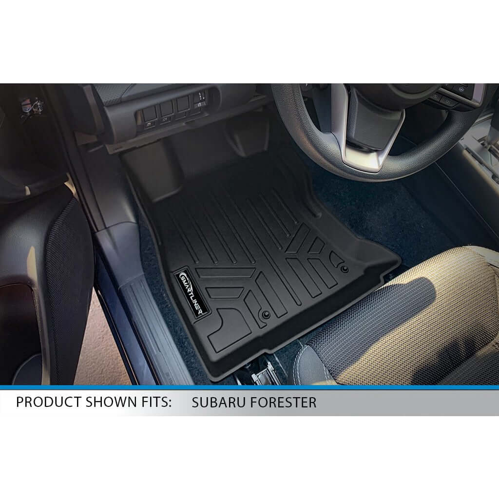 SMARTLINER Custom Fit Floor Liners For 2019-2024 Subaru Forester/Forester Wilderness With Subwoofer
