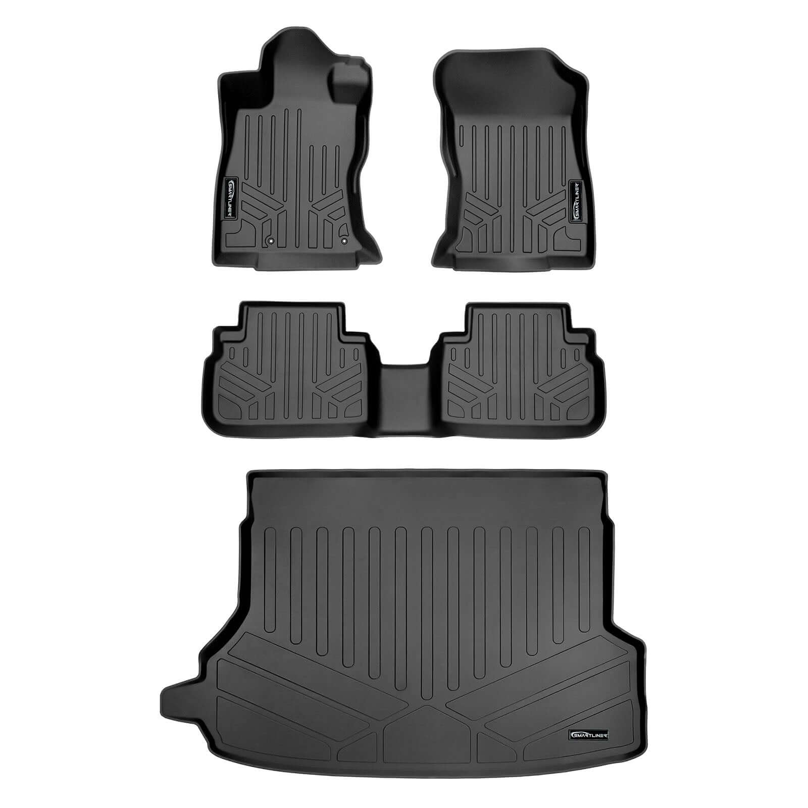 SMARTLINER Custom Fit Floor Liners For 2019-2024 Subaru Forester With or Without Subwoofer