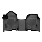 SmartCoverage™ Custom Fit Floor Liners For 2019-2024 Chevrolet Silverado 1500 Crew Cab With 1st Row Bench Seat (with OTH Coverage) and Vinyl Flooring without the 2nd Row Underseat Storage