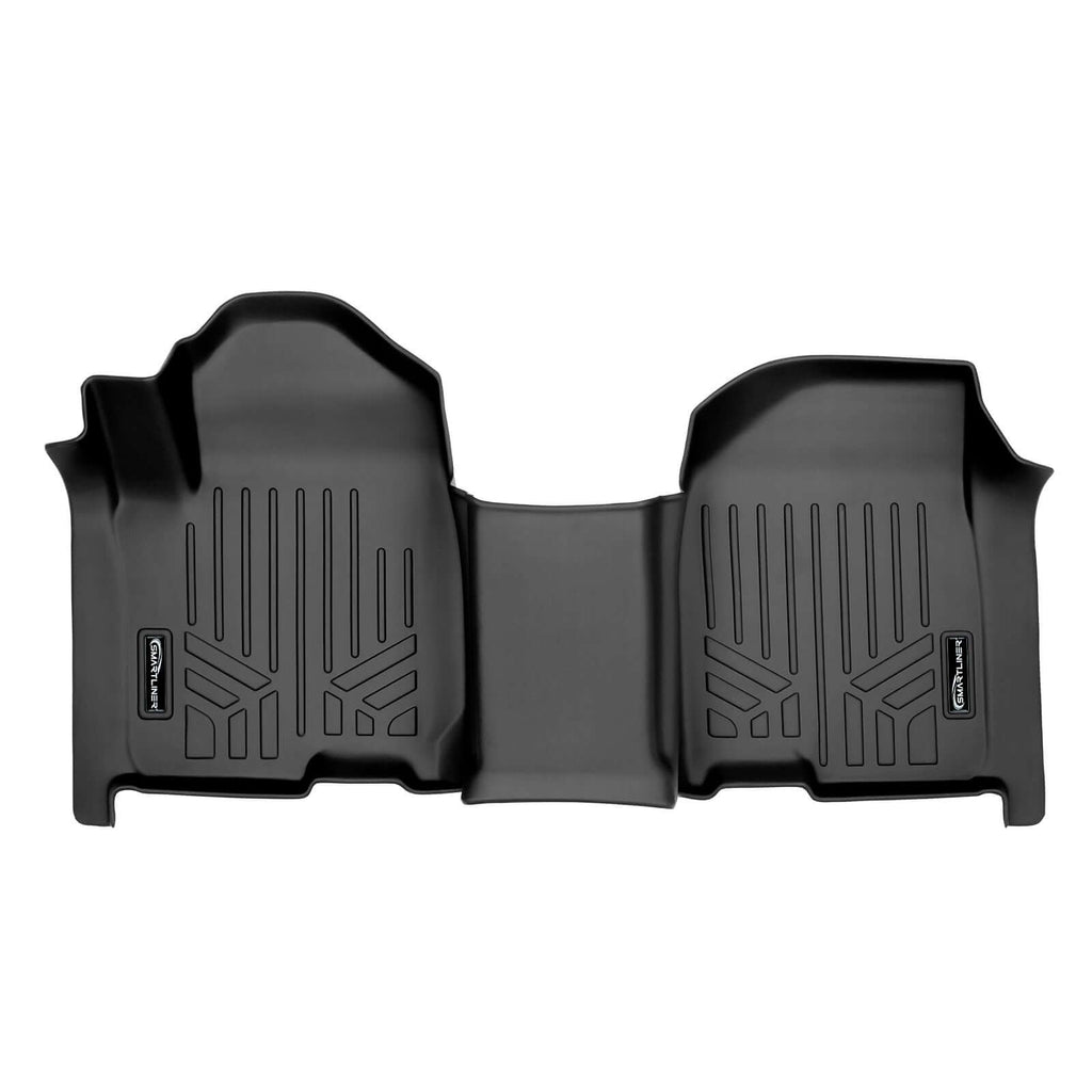 SmartCoverage™ Custom Fit Floor Liners For 2019-2024 Chevrolet Silverado 1500 Crew Cab With 1st Row Bench Seat (OTH Coverage) and Vinyl Flooring with the 2nd Row Underseat Storage