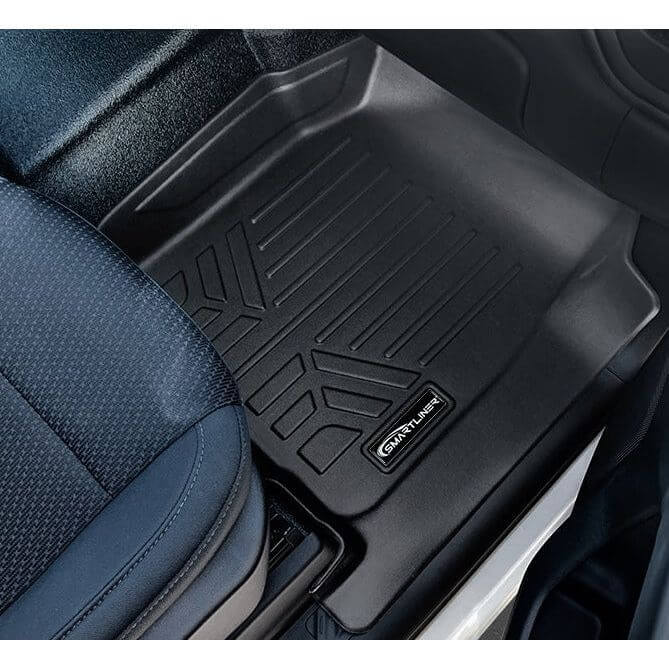 SMARTLINER Custom Fit Floor Liners For 2019-2025 Chevrolet Silverado/GMC Sierra 1500 Regular Cab (Without 1st Row Hump Coverage)
