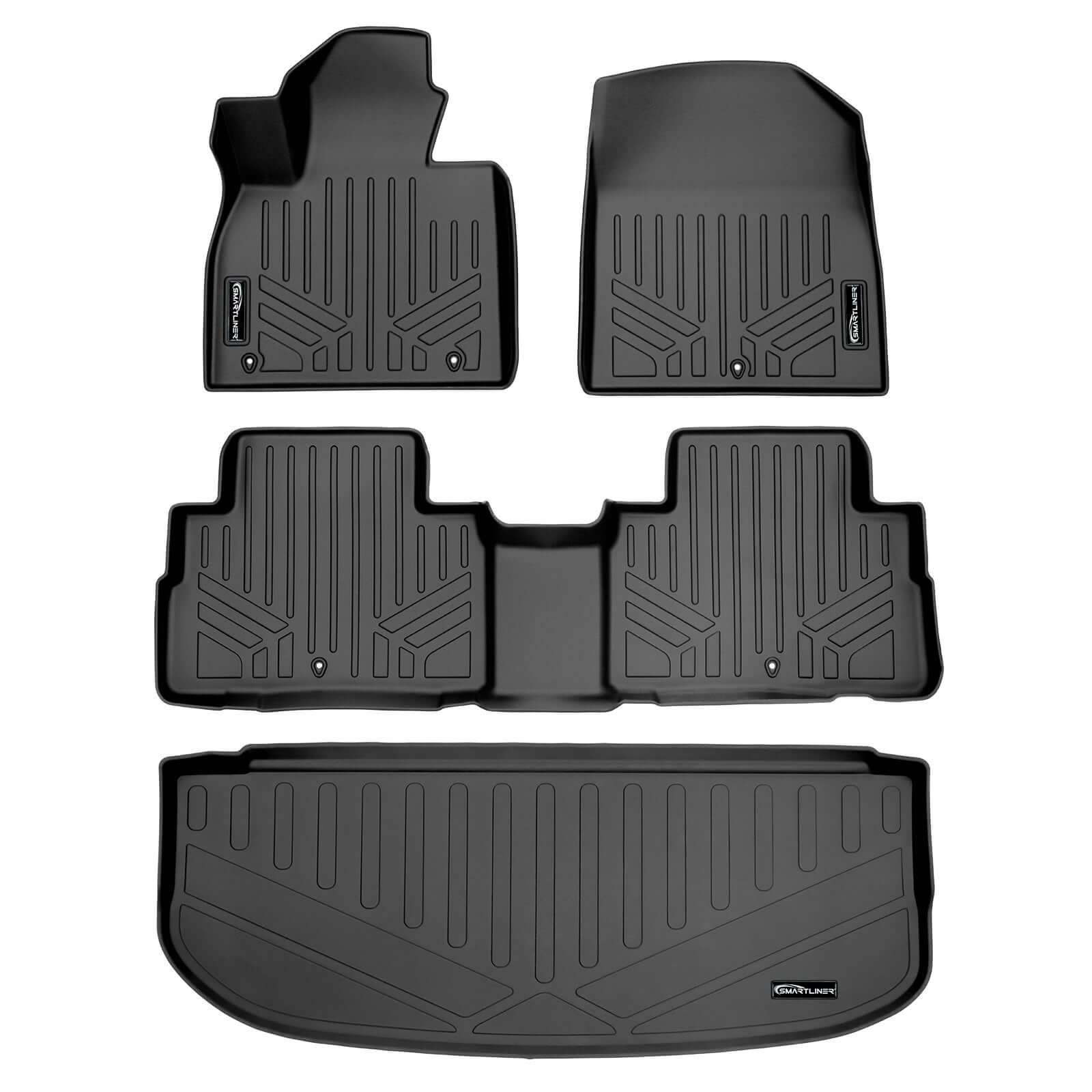 SMARTLINER Custom Fit Floor Liners For 2020-2025 Hyundai Palisade with 2nd Row Bucket Seats With Center Console