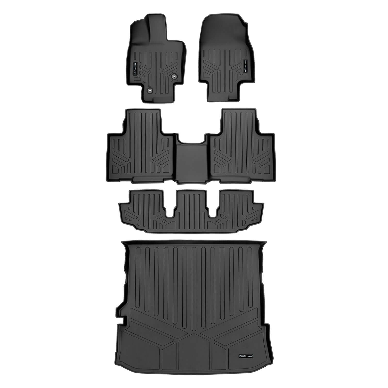 SMARTLINER Custom Fit Floor Liners For 2020-2025 Toyota Highlander Hybrid