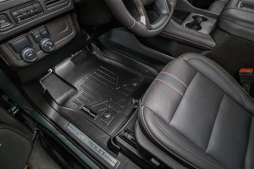 SMARTLINER Custom Fit Floor Liners For 2021-2025 Chevrolet Tahoe/ GMC Yukon with 2nd Row Bucket Seats