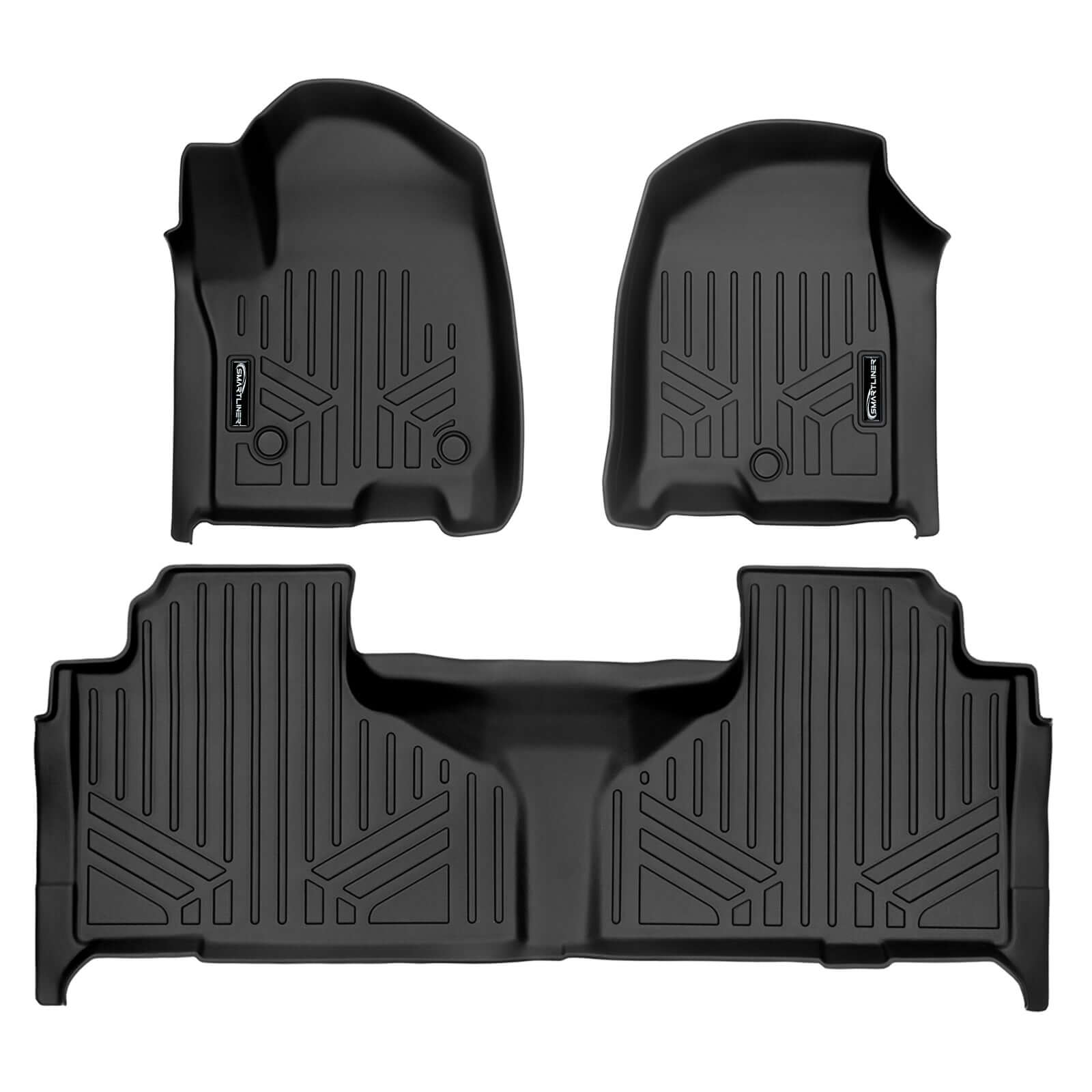 SMARTLINER Custom Fit Floor Liners For 2021-2025 Chevrolet Tahoe/GMC Yukon with 2nd Row Bench Seat
