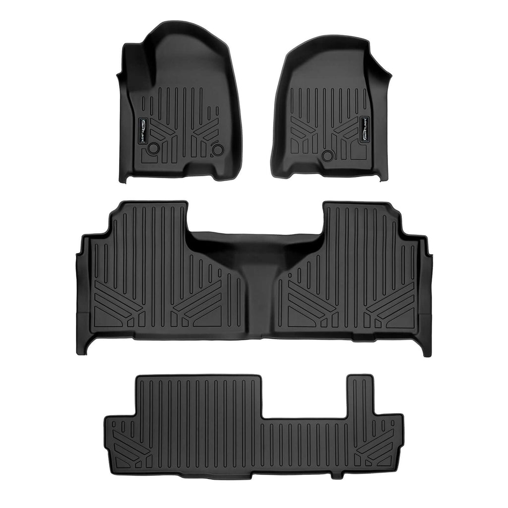SMARTLINER Custom Fit Floor Liners For 2021-2025 Cadillac Escalade ESV with 2nd Row Bench Seat