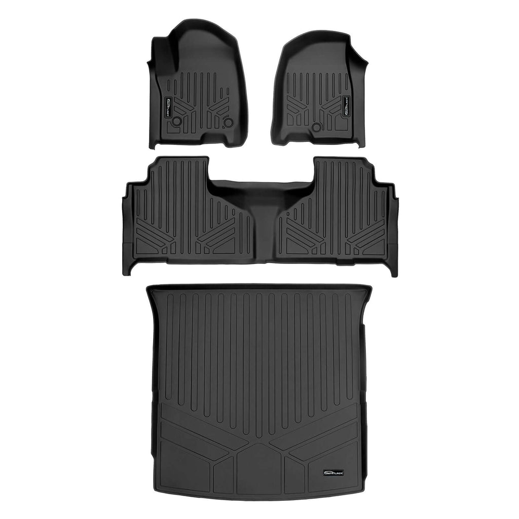 SMARTLINER Custom Fit Floor Liners For 2021-2025 Cadillac Escalade with 2nd Row Bench Seat