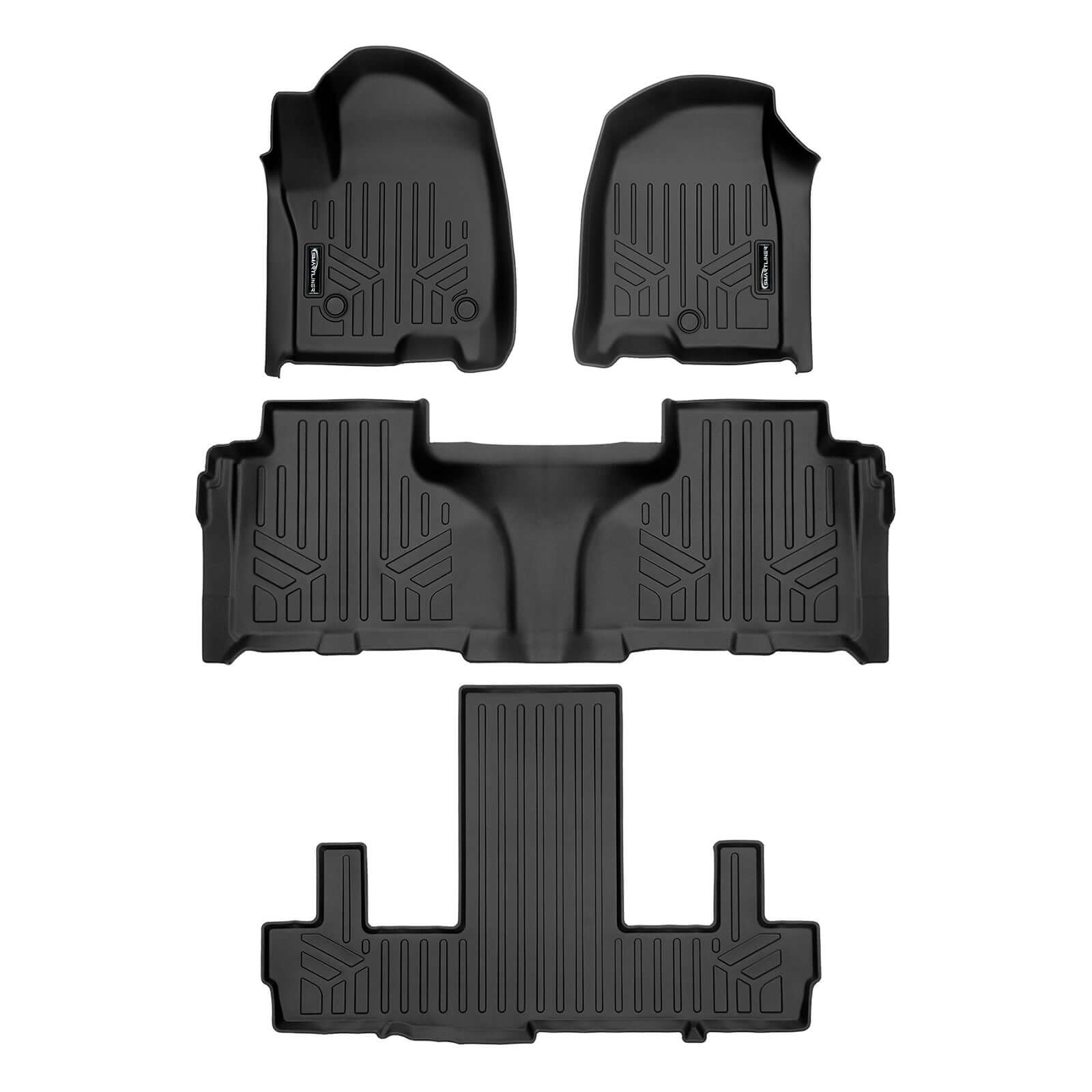 SMARTLINER Custom Fit Floor Liners For 2021-2025 GMC Yukon XL/ Yukon Denali XL with 2nd Row Bucket Seats