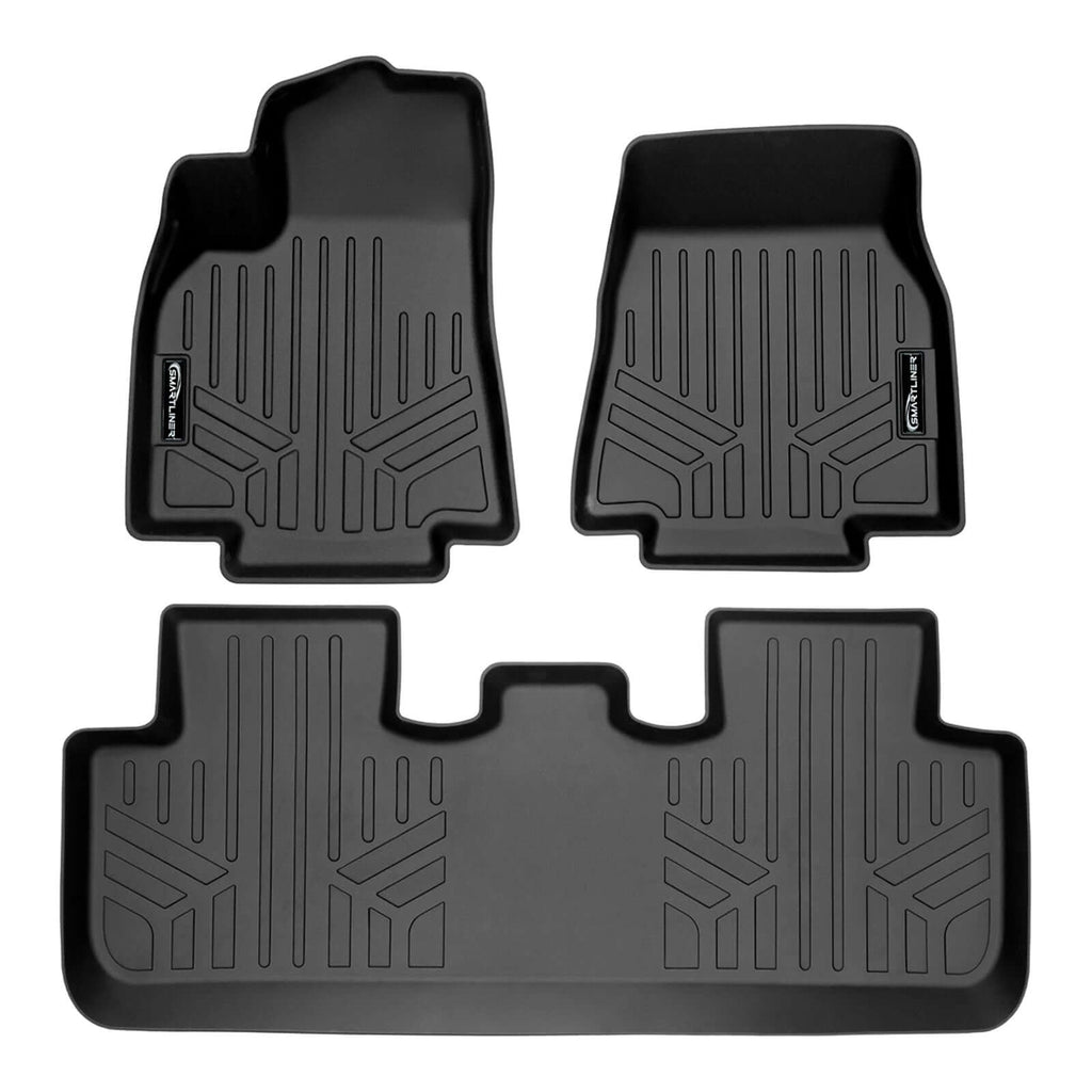 SMARTLINER Custom Fit Floor Liners For 2020-2025 Tesla Model Y (5 Passenger)