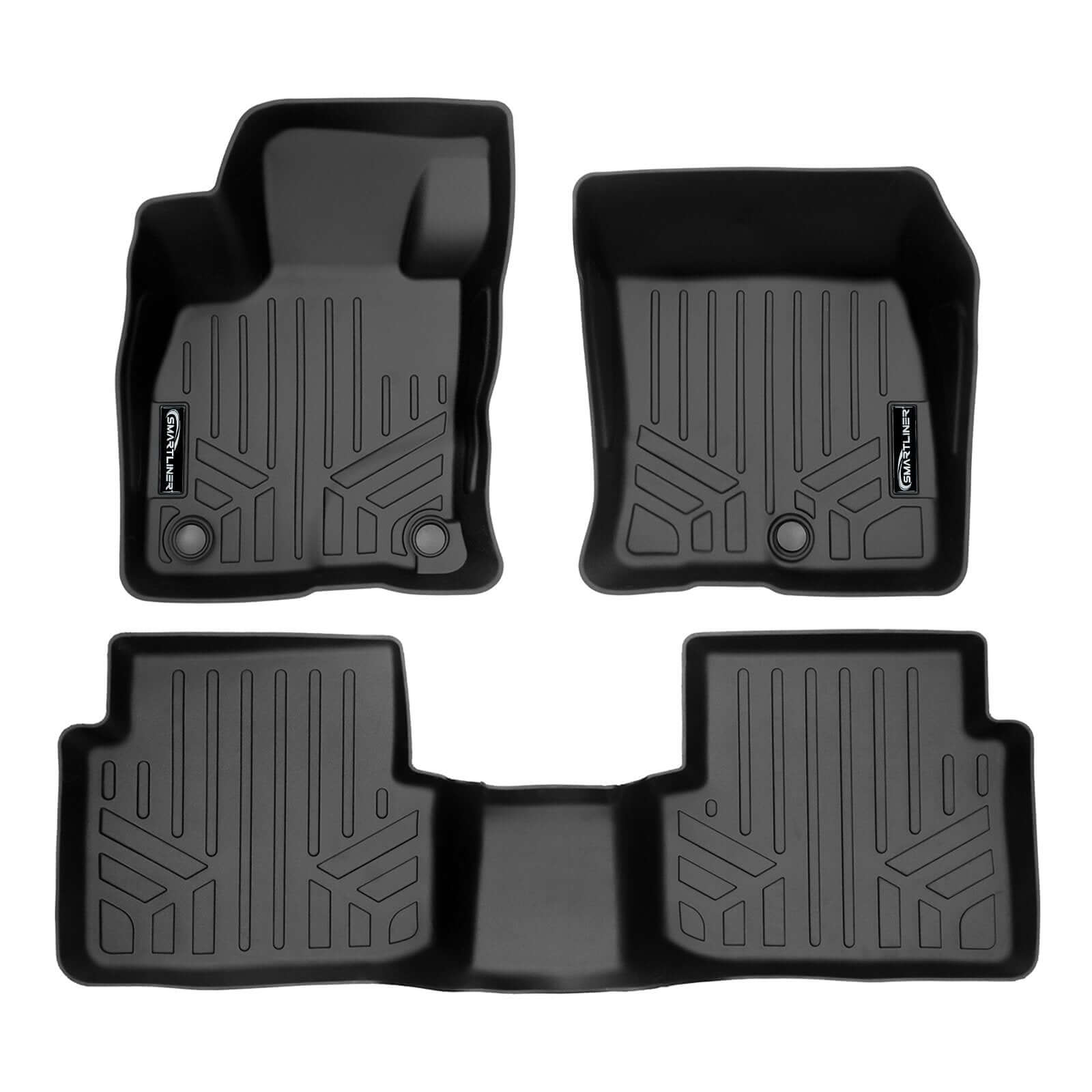 SMARTLINER Custom Fit Floor Liners For 2021-2025 Ford Bronco Sport W/O Rear Bump