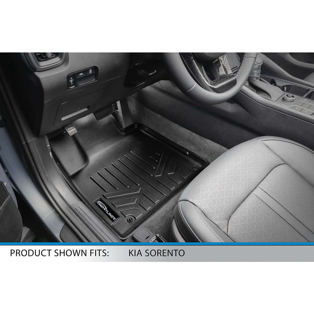 SMARTLINER Custom Fit Floor Liners For 2021-2025 Kia Sorento (with 2nd Row Bench Seat)