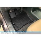 SMARTLINER Custom Fit Floor Liners For 2021-2025 Toyota Sienna with 2nd Row Bucket Seats and Spare Tire