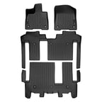 SMARTLINER Custom Fit Floor Liners For 2021-2025 Toyota Sienna with 2nd Row Bench Seat no Spare Tire