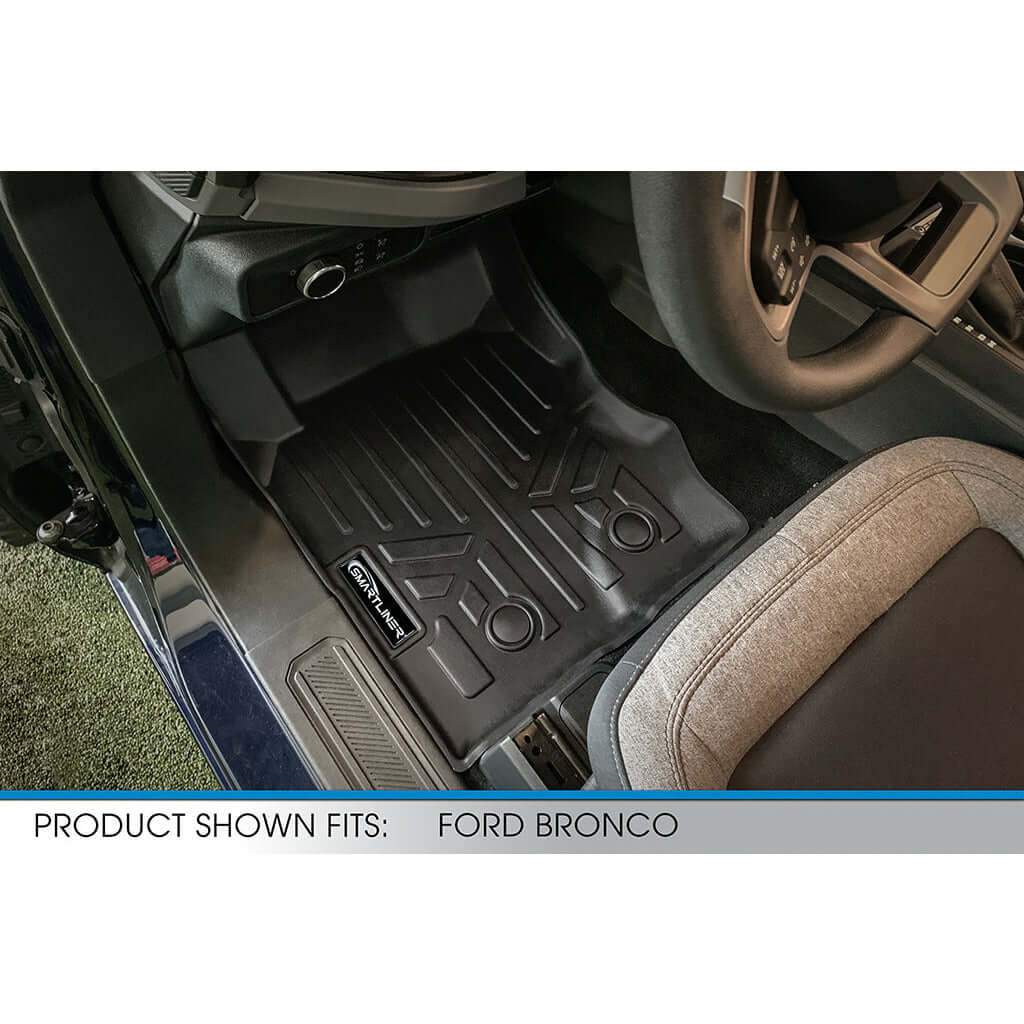 SMARTLINER Custom Fit Floor Liners For 2021-2025 Ford Bronco (4-Door)