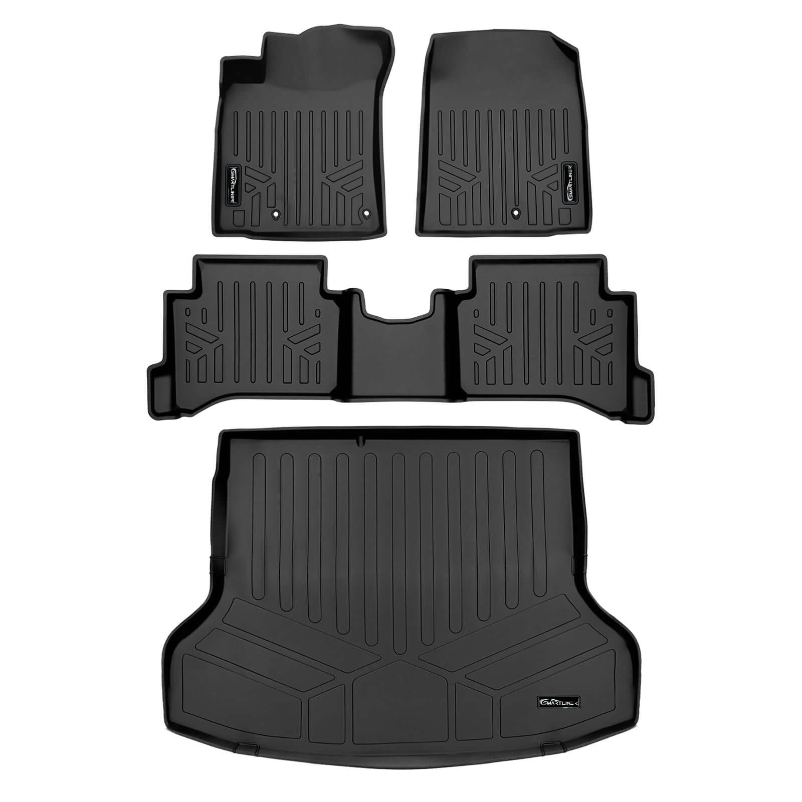SMARTLINER Custom Fit Floor Liners For 2017-2022 Hyundai IONIQ Hybrid (Does Not Fit Electric Models)