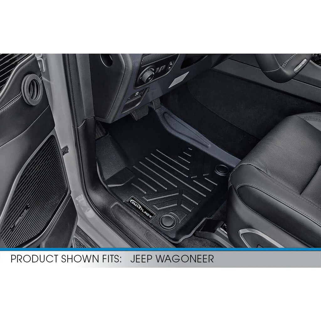 SMARTLINER Custom Fit Floor Liners For 2022-2025 Jeep Wagoneer (8 Passenger Model)