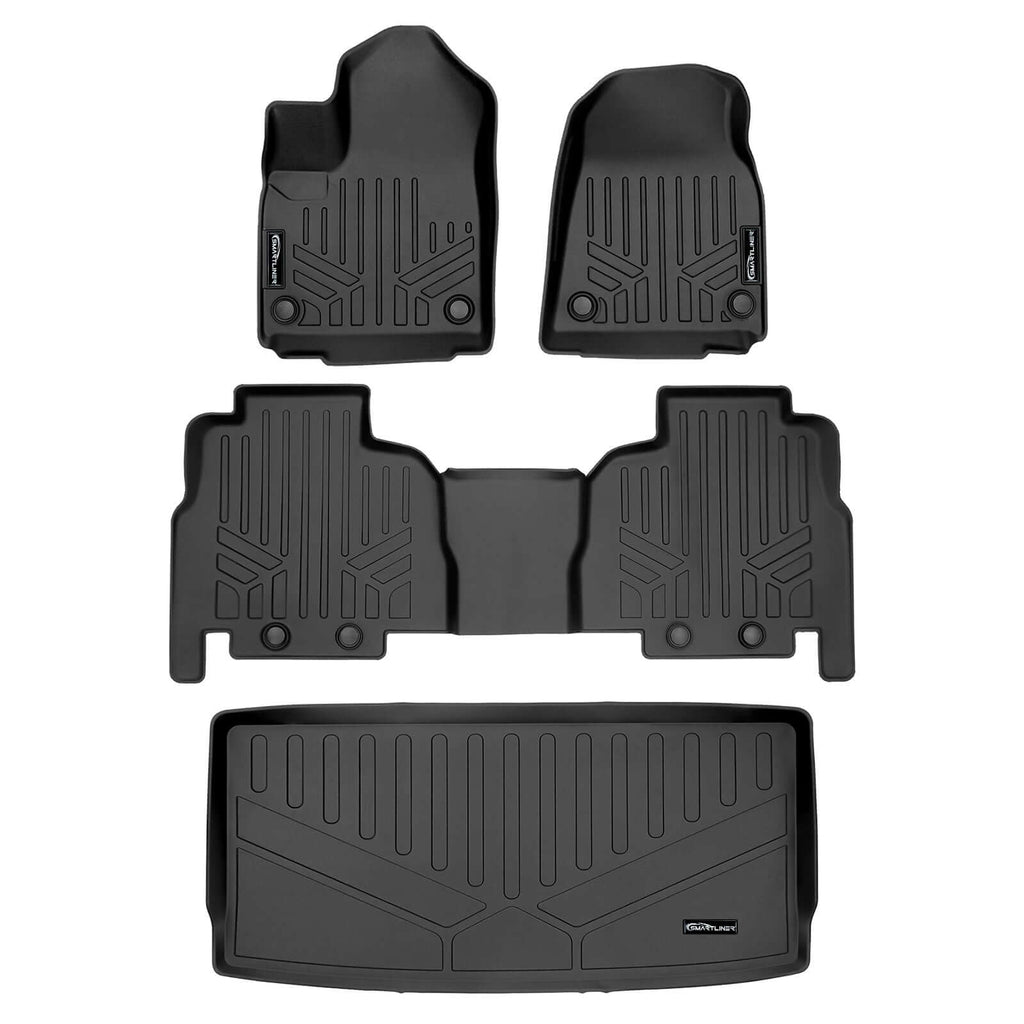 SMARTLINER Custom Fit Floor Liners For 2022-2025 Jeep Wagoneer (8 Passenger Model)