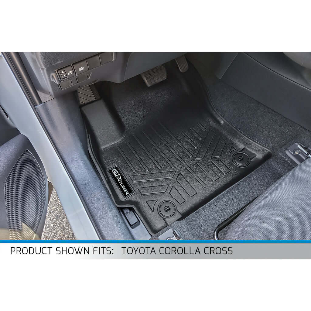 SMARTLINER Custom Fit Floor Liners For 2022-2026 Toyota Corolla Cross (Fits FWD)