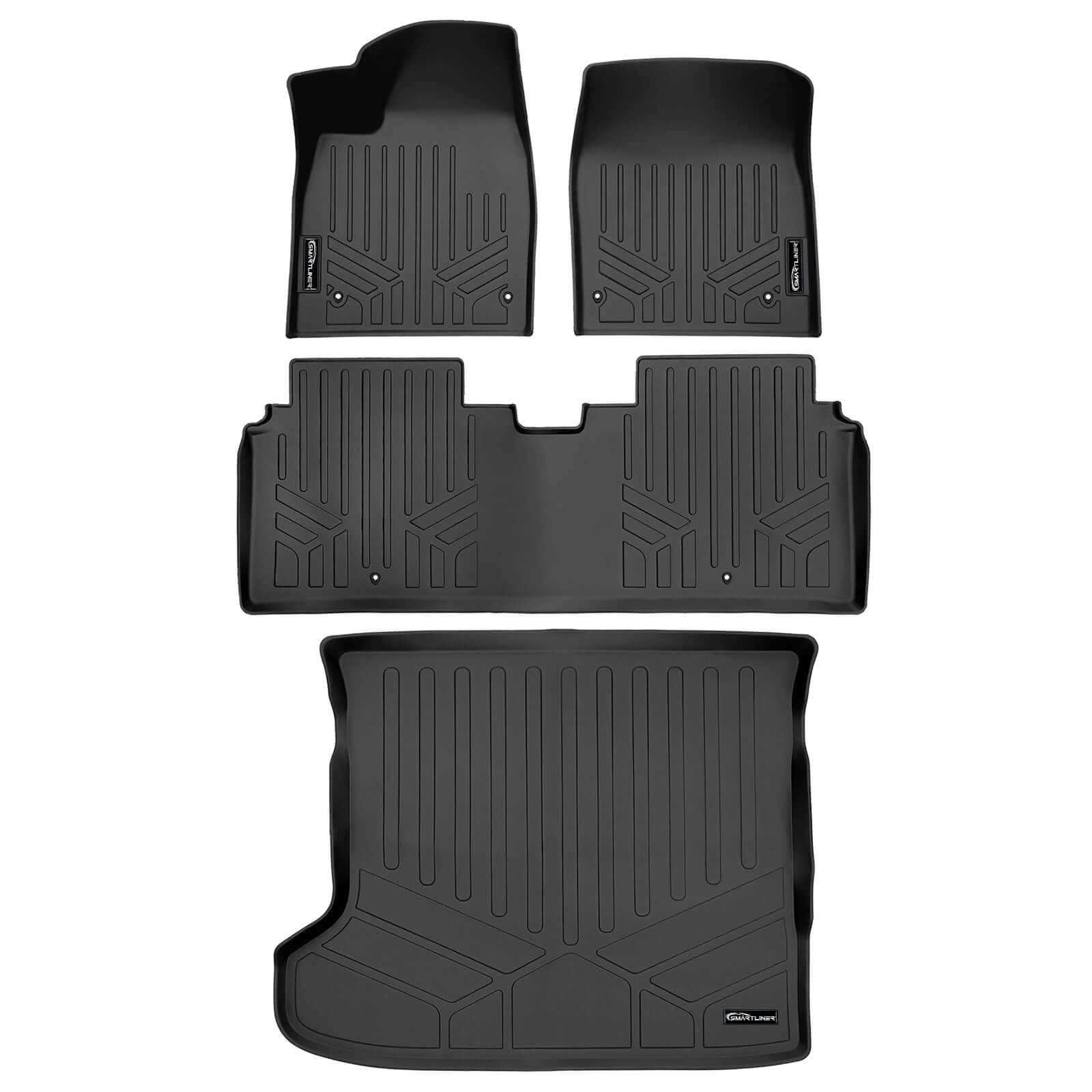 SMARTLINER Custom Fit Floor Liners For 2022-2024 Kia EV6 (1st Row Power Seats)