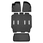 SMARTLINER Custom Fit Black 3 Row Liner Set & Cargo Liner Behind 3rd Row Compatible With 2021-2025 Chrysler Pacifica  (Fits Pinnacle)