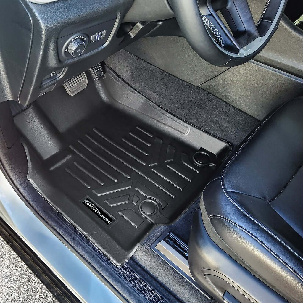SMARTLINER Custom Fit Floor Liners For 2021-2025 Jeep Grand Cherokee L w/ 2nd Row Bucket Seats and center console (No subwoofer)