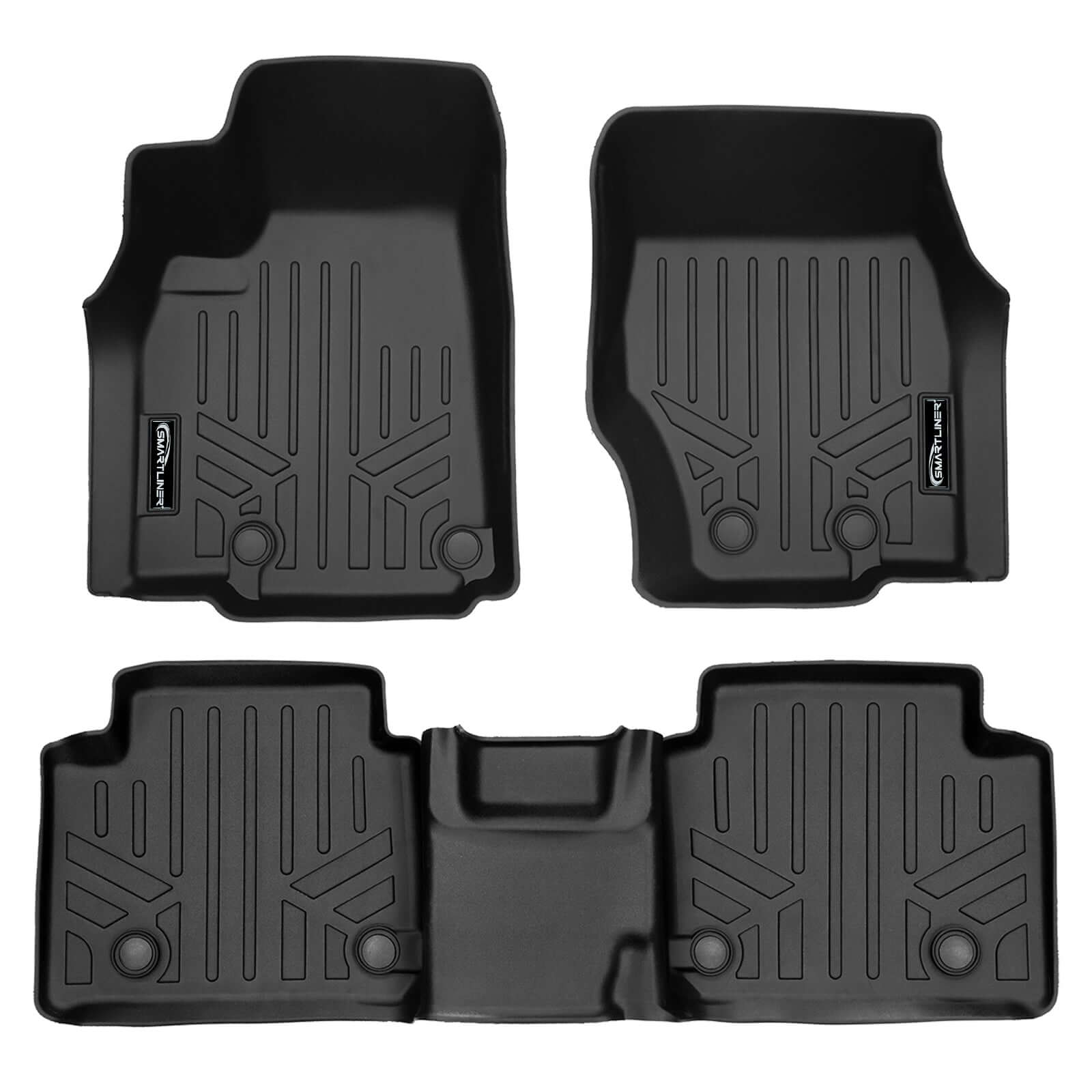 SMARTLINER Custom Fit Floor Liners For 2021-2025 Jeep Grand Cherokee L w/ 2nd Row Bench Seat