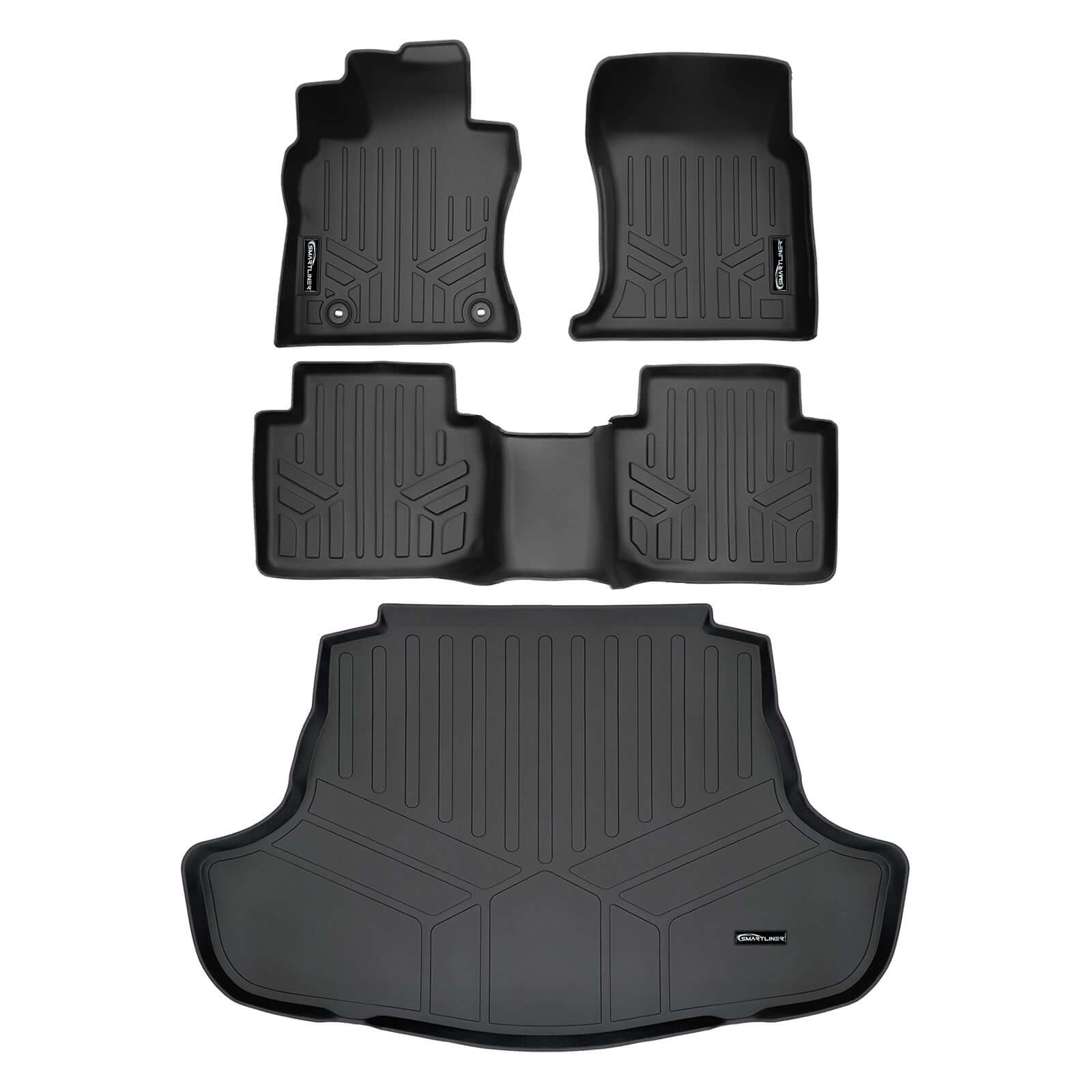 SMARTLINER Custom Fit Floor Liners For 2018-2025 Toyota Camry AWD Models Only (No Hybrid)
