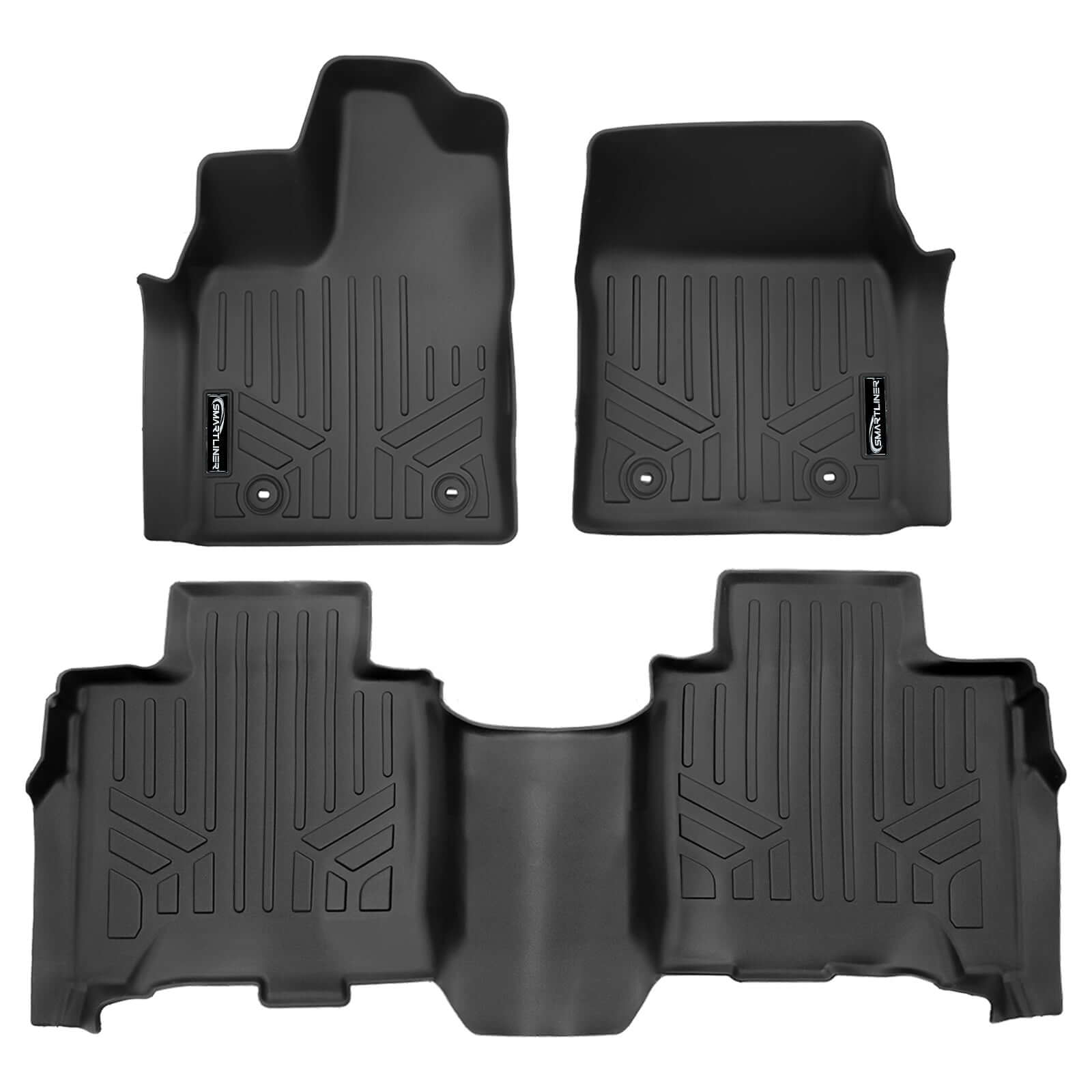 SMARTLINER Custom Fit Floor Liners For 2023-2025 Toyota Sequoia (Only Fits 7 Passenger Models Without Center Console)
