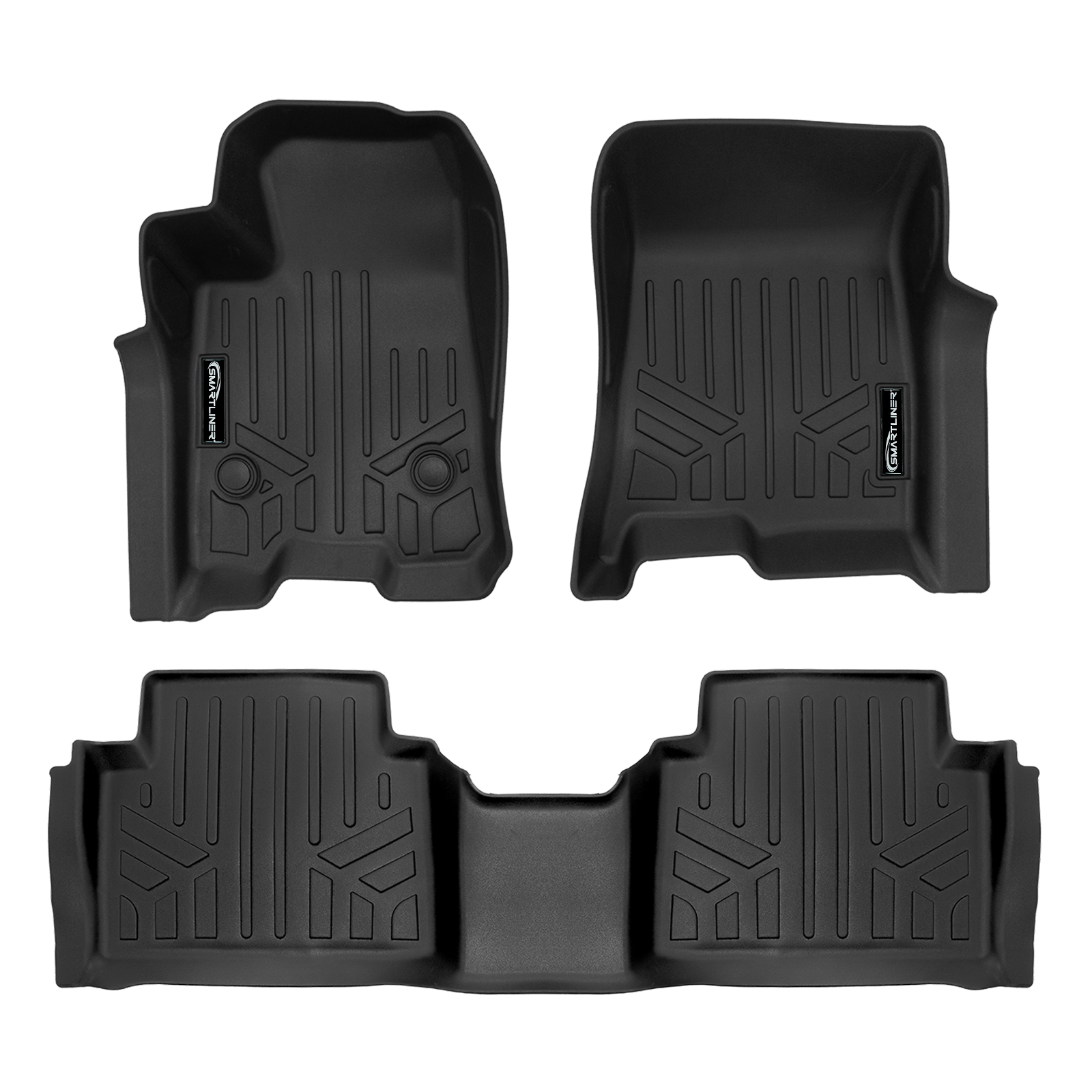 SMARTLINER Custom Fit Floor Liners For 2023-2025 GMC Canyon (Only Fits Crew Cabs with Carpeted Flooring)