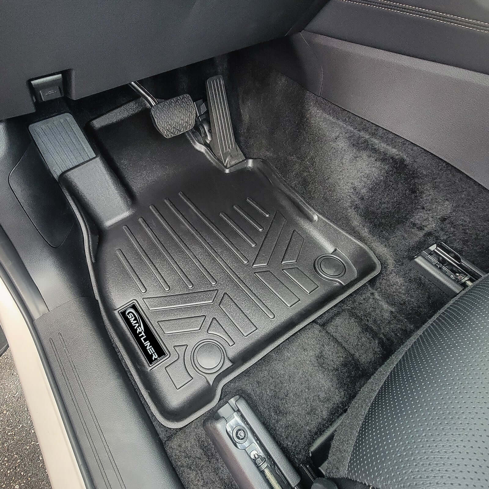 SMARTLINER Custom Fit Floor Liners For 2024-2025 Mazda CX-90 Plug-In Hybrid (Only Fits 2nd Row Bucket Seats With No Center Console)