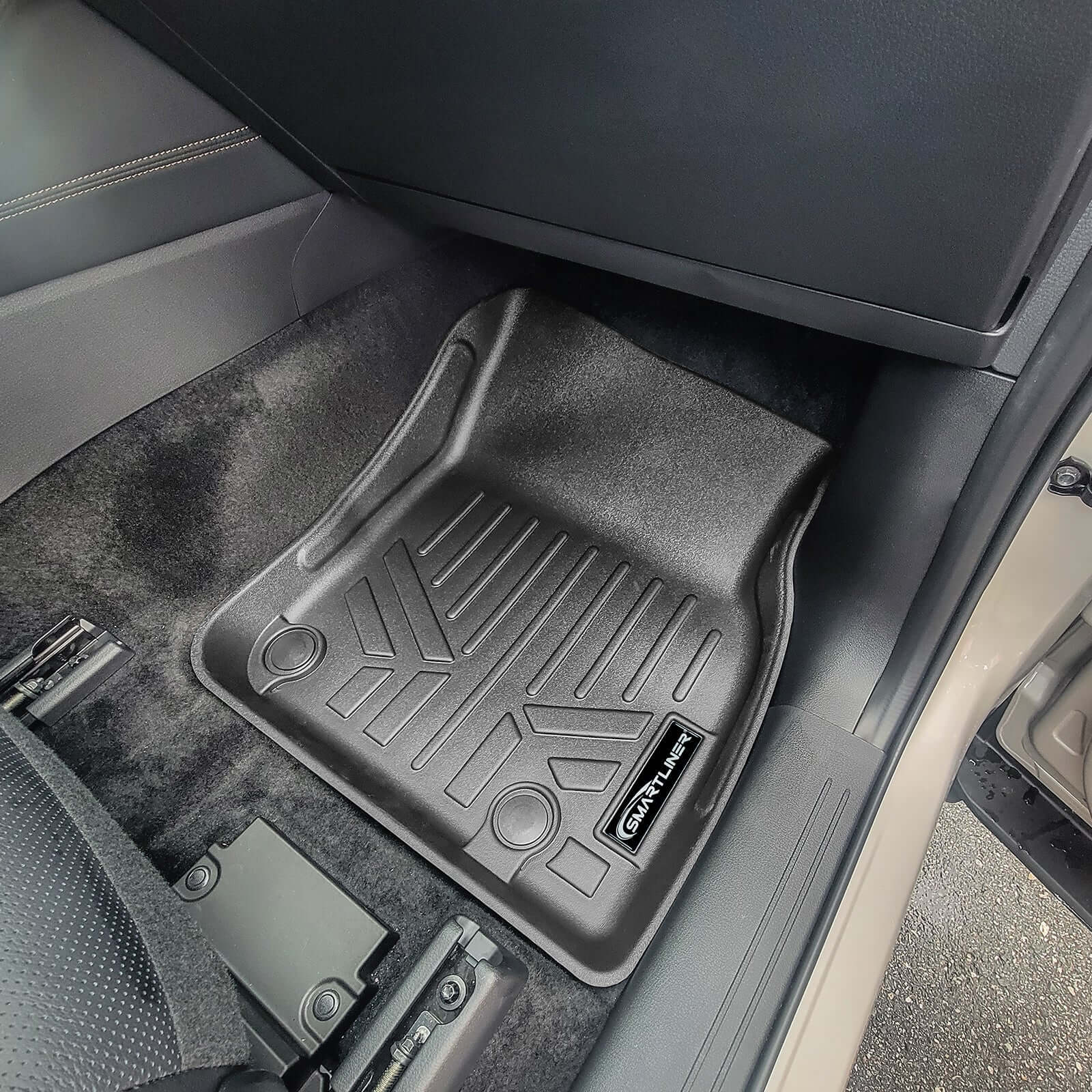 SMARTLINER Custom Fit Floor Liners For 2024-2025 Mazda CX-90 Plug-In Hybrid (Only Fits 2nd Row Bucket Seats With No Center Console)