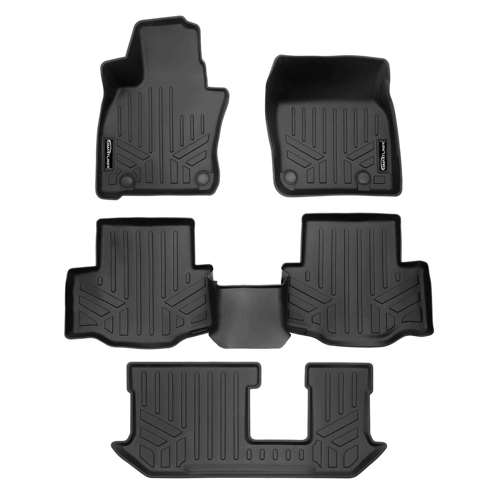 SMARTLINER Custom Fit Floor Liners For 2024-2025 Mazda CX-90 (Only Fits 2nd Row Bench)
