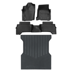 SMARTLINER All Weather Custom Fit Floor Liner Compatible With 2024-2025 Toyota Tacoma Double Cab (Manual Transition)