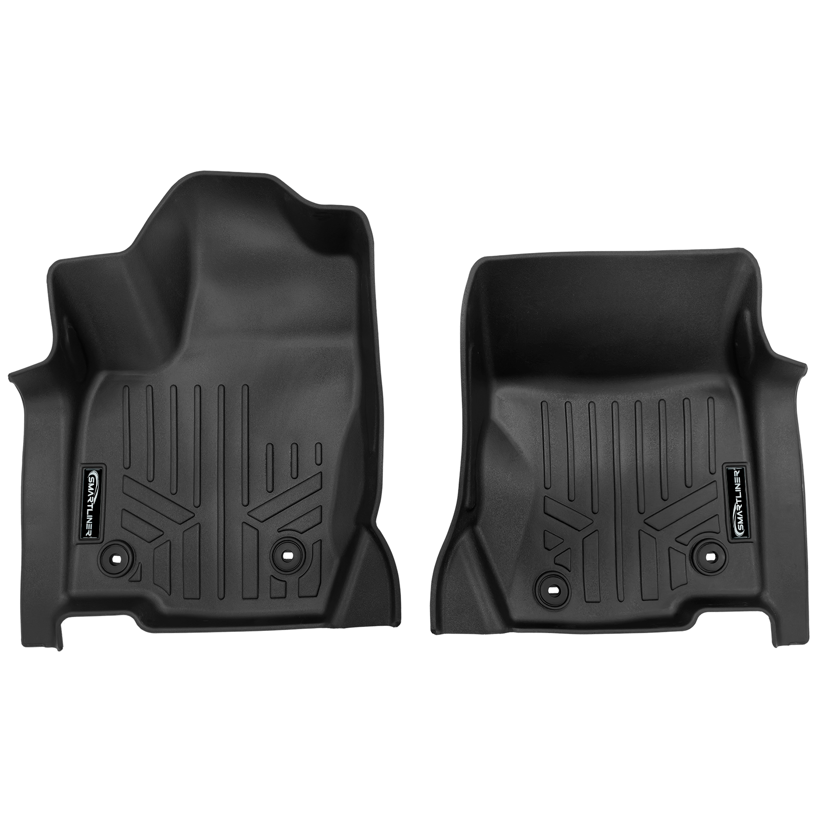 SMARTLINER Custom Fit All Weather Protection Floor Mat Liner Set Compatible With 2024-2025 Toyota Land Cruiser