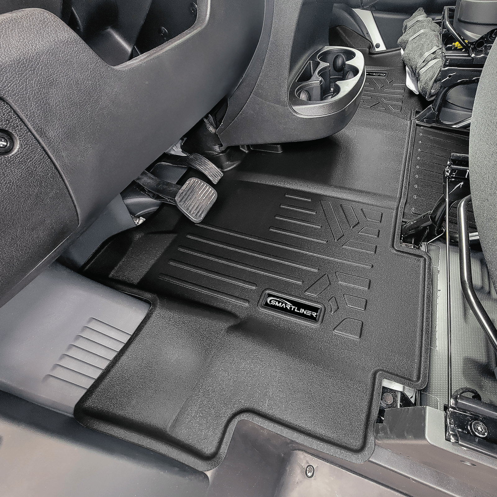 SMARTLINER Custom Fit Floor Mat Liner Set Compatible With 2018-2025 RAM Promaster