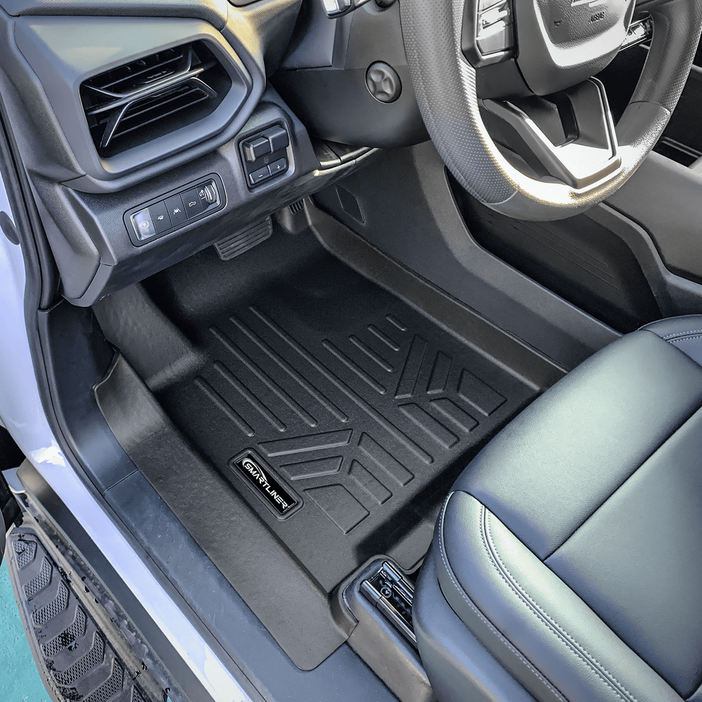 SMARTLINER Custom Fit Floor Mat Liner Set Compatible With 2025-2026 Chevrolet Silverado EV /GMC Sierra EV