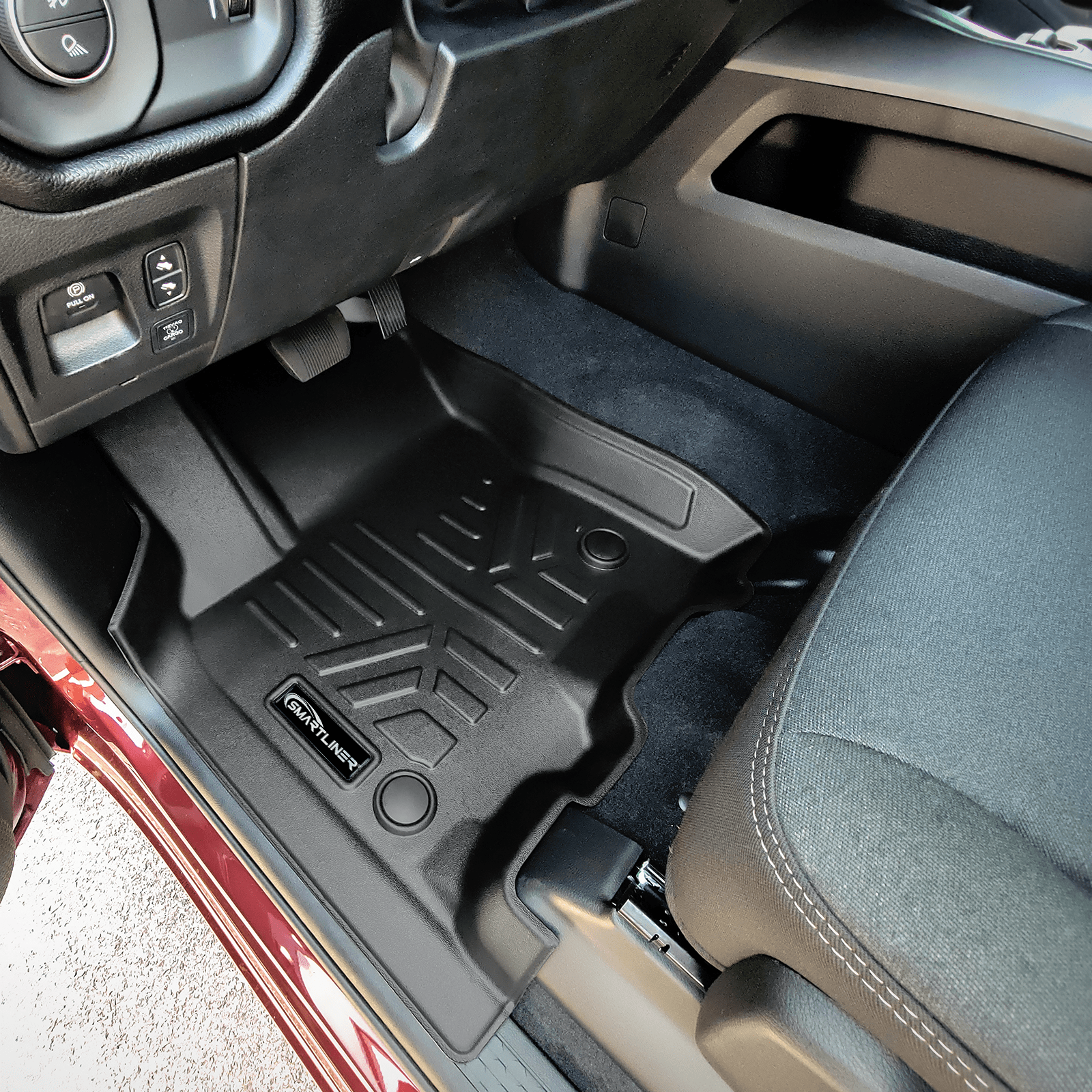 SmartCoverage™ Custom Fit Floor Liners For 2025-2026 Ram 1500 Crew Cab without Rear Underseat Storage Box (Bucket Seats)