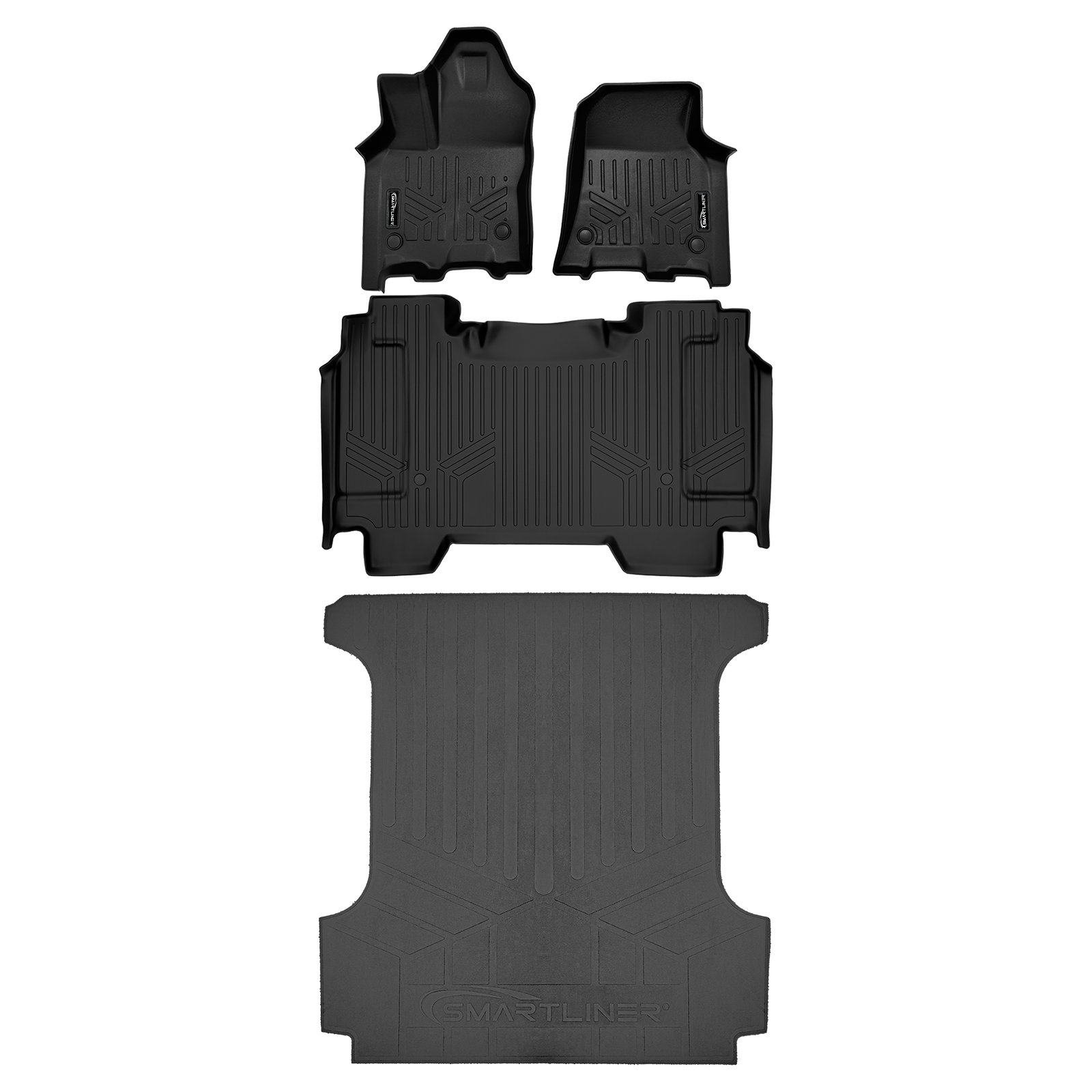 SmartCoverage™ Custom Fit Floor Liners For 2025-2026 Ram 1500 Crew Cab without Rear Underseat Storage Box (Bucket Seats)